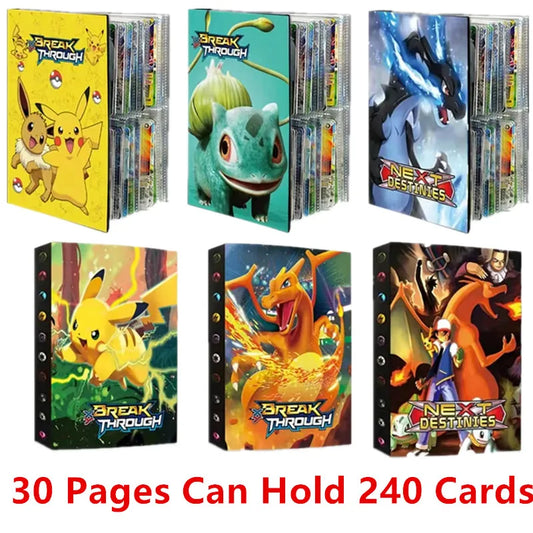 2022 Album Pokemon Cards Album Book Cartoon  Anime New 240PCS Game Card VMAX GX EX Holder Collection Folder Kid Cool Toy Gift