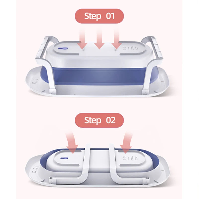 Infant Shining Folding Bath Tub Baby Bath 0-6 Years Large Size Newborn Baby Products Bath Seat Bathtub for Kids Baby Shower Bath