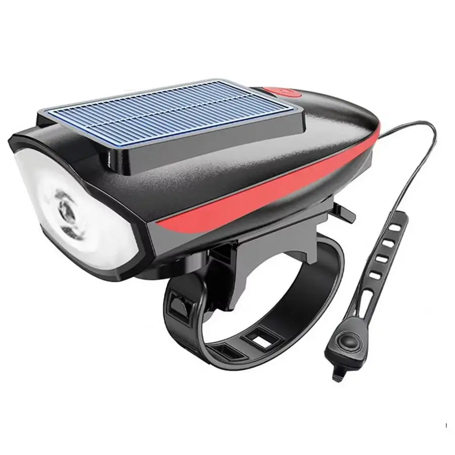 15LED Bike Light with 120DB Bell, USB Rechargeable Bicycle Headlight, 18650 Battery & Handlebar Mount, Waterproof Cycling Gear
