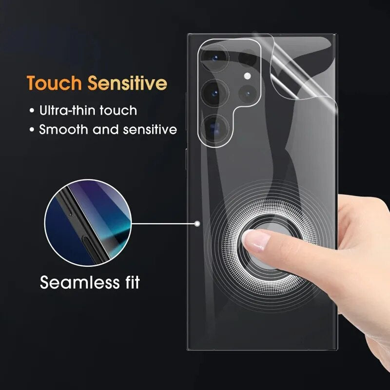 4PCS Hydrogel Film for Samsung S22 S21 S23 Ultra S10 S9 Plus S20 FE Screen Protector for Galaxy Note 20Ultra Back Film Not-Glass