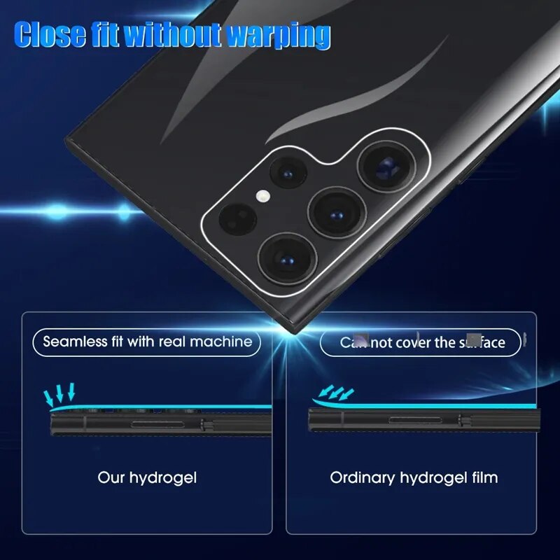 4PCS Hydrogel Film for Samsung S22 S21 S23 Ultra S10 S9 Plus S20 FE Screen Protector for Galaxy Note 20Ultra Back Film Not-Glass