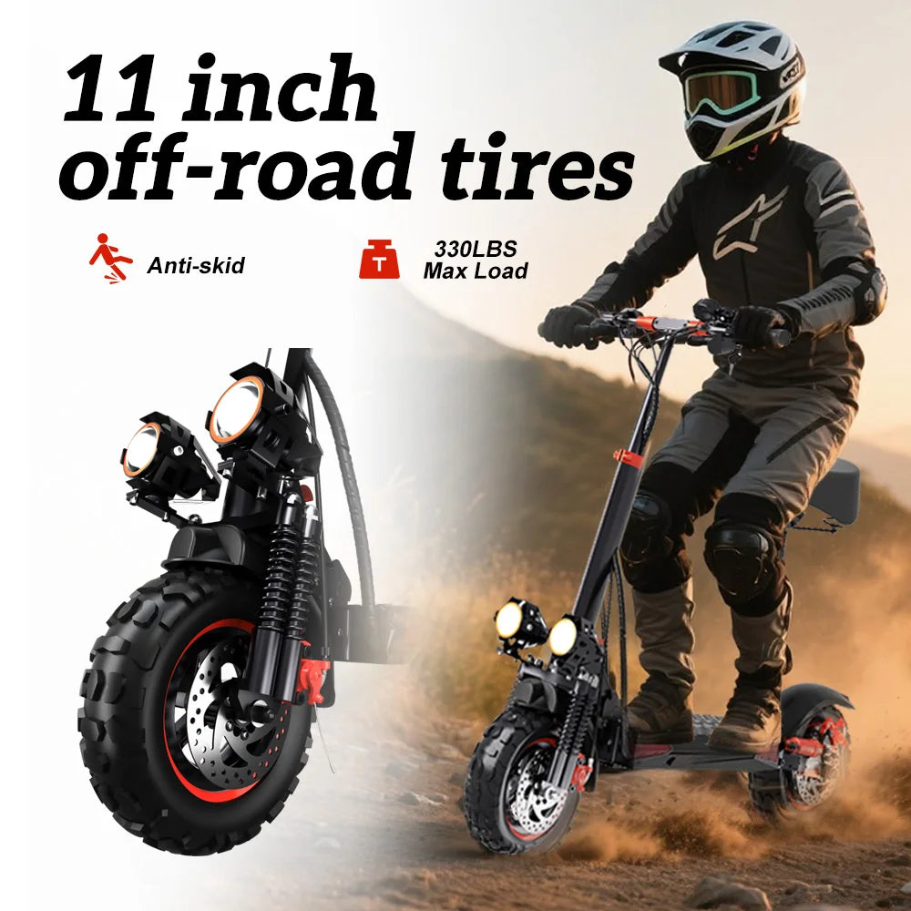 FREEBOY J11PLUS/J11MAX/J01 1200/800W Off-road Electric Scooter with Seat, 1-year Quality Guarantee Foldable Commuting E-scooter