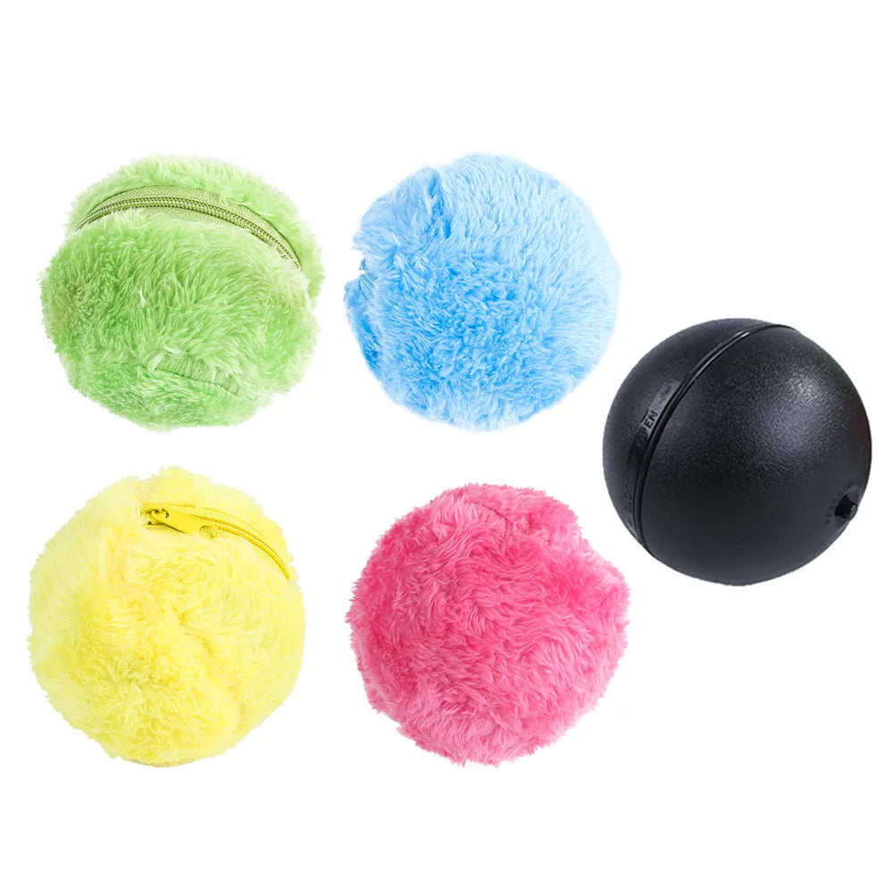 Magic Rolling Ball Toy Activation Ball Dog Cat Interactive Funny Chew Plush Electric Rolling Ball Pet Dog Cat Toy