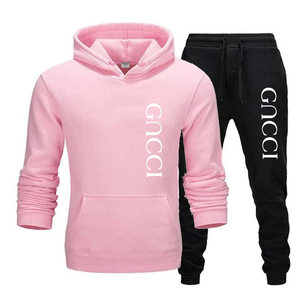 Fashion 2 Piece Women Set Autumn Winter Jogging Sports Suits Sets Sweatsuits Hoodies and Athletic Pants Clothing