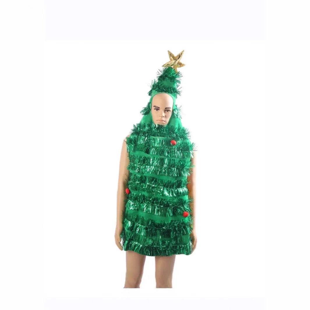 Christmas Tree Cosplay Clothing, Santa Claus Children's Adult Clothing Dress Up Clothing, Simulated Clothing, Adult Clothing