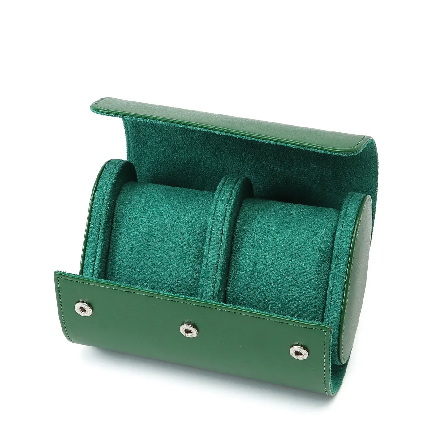 Watch Roll Travel Case for Storage Organizer, Anti-Scratching 3-Digit Watch Box for Men Women Jewelry Necklace Bracelet Display