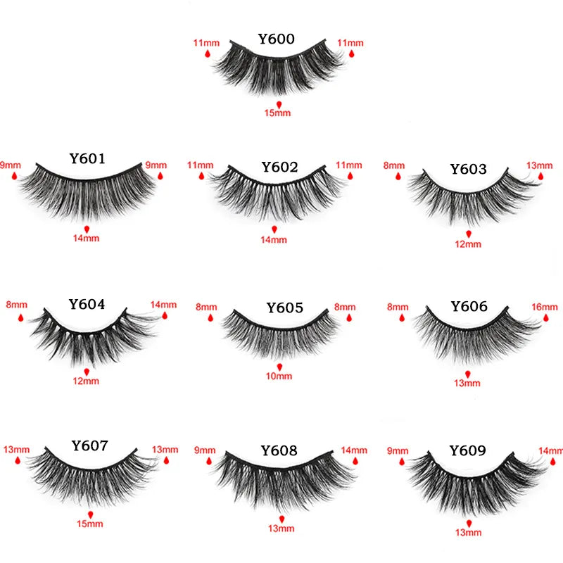 MEISHENJIE 3/5/10 Pair 3D Mink Lashes Natural Eyelash Dramatic False Eyelashes Faux Cils Makeup Fake Eyelash Extension maquiagem
