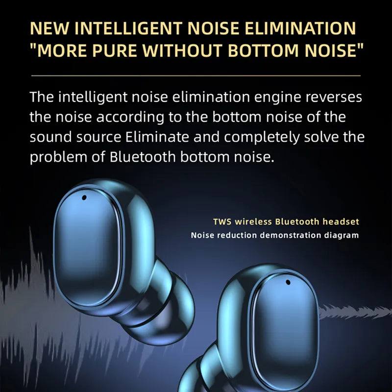 Bluetooth Wireless Earphone HiFi 5.1 Bluetooth IPX4 True Wireless Sport Headset With Portable charging cabin