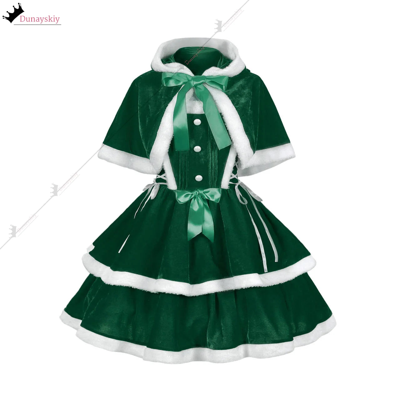Christmas Skirt COSPLAY Dress Christmas Little Red Riding Hood Dress Strap Skirt with Small Shawl Sexy Christmas Costume Woman