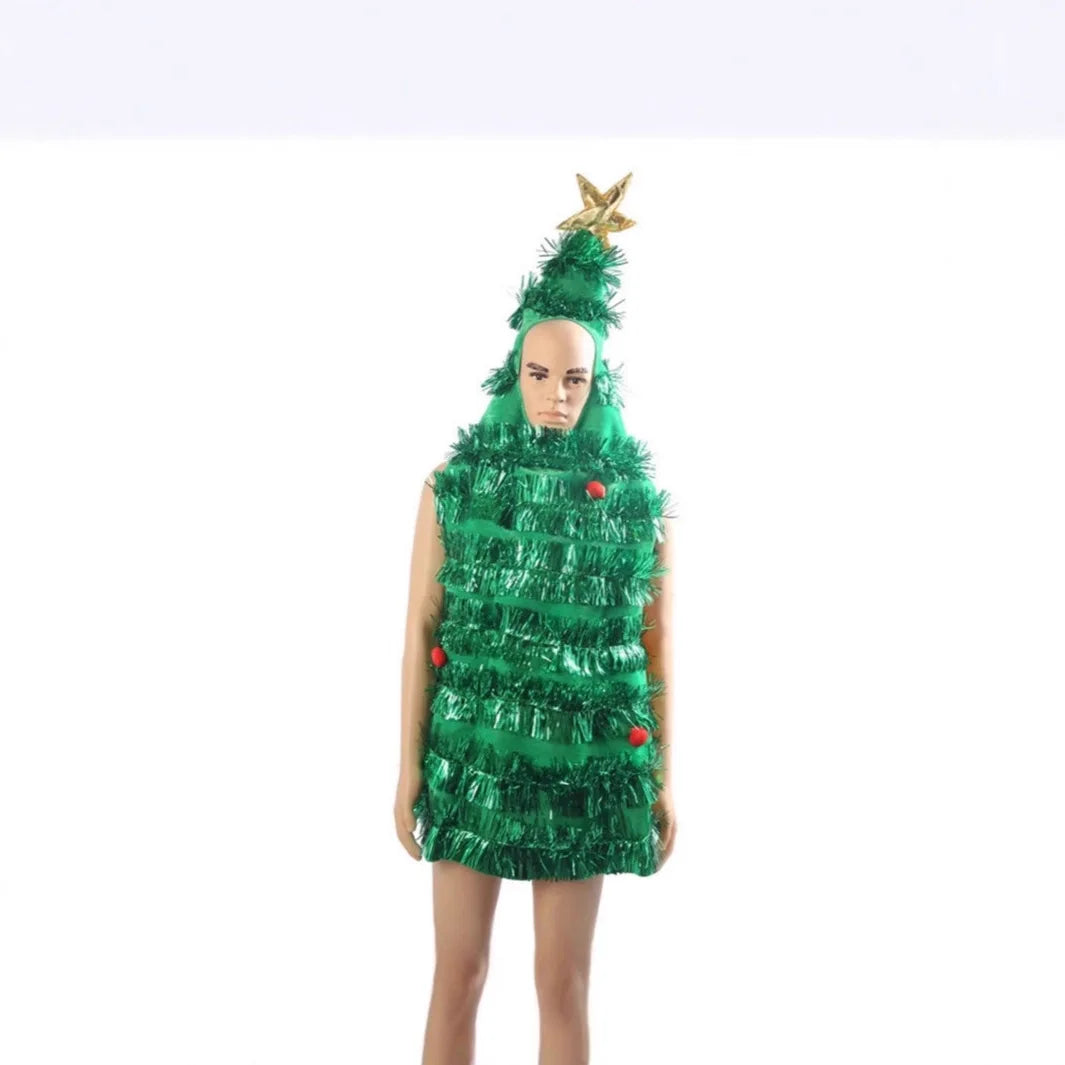 Christmas Tree Cosplay Clothing, Santa Claus Children's Adult Clothing Dress Up Clothing, Simulated Clothing, Adult Clothing