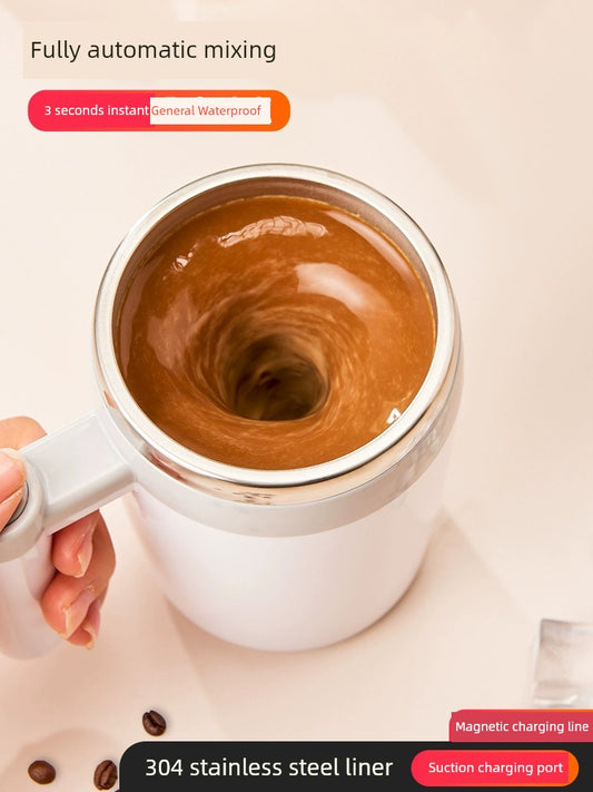 Electric Stirring Cup New Arrival Automatic Coffee Cup Bean Bag Rotate Water Cup Rechargeable Portable Soybean Milk Magnetic Cup