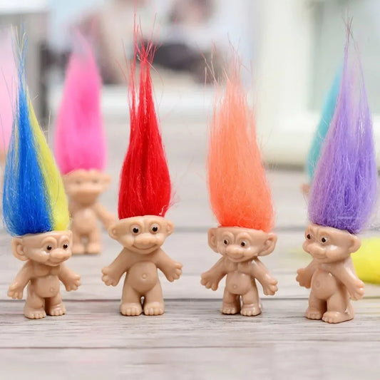 5pcs/lot Kids Anime Action Figure 10 Color Lovely Family Member Trolls Dolls Baby Toys For Children Nostalgic Adult Juguetes