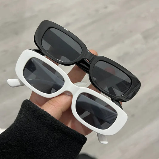 ZUEE Small Sunglasses Rectangle Women Oval Vintage Brand Designer Square Sun Glasses For Women Shades Female Eyewear Anti-glare