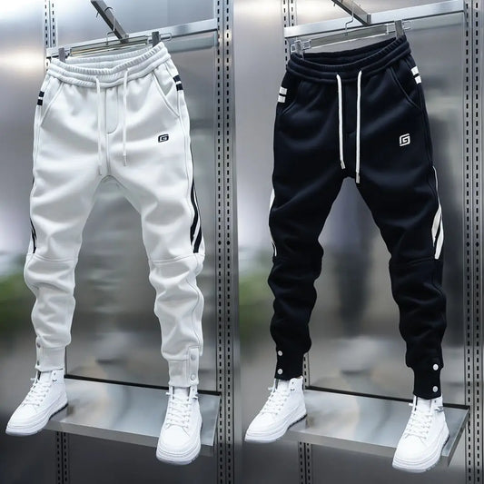 Striped casual harem pants fashion street trousers outdoor jogger sweatpants high quality luxury brand men clothing