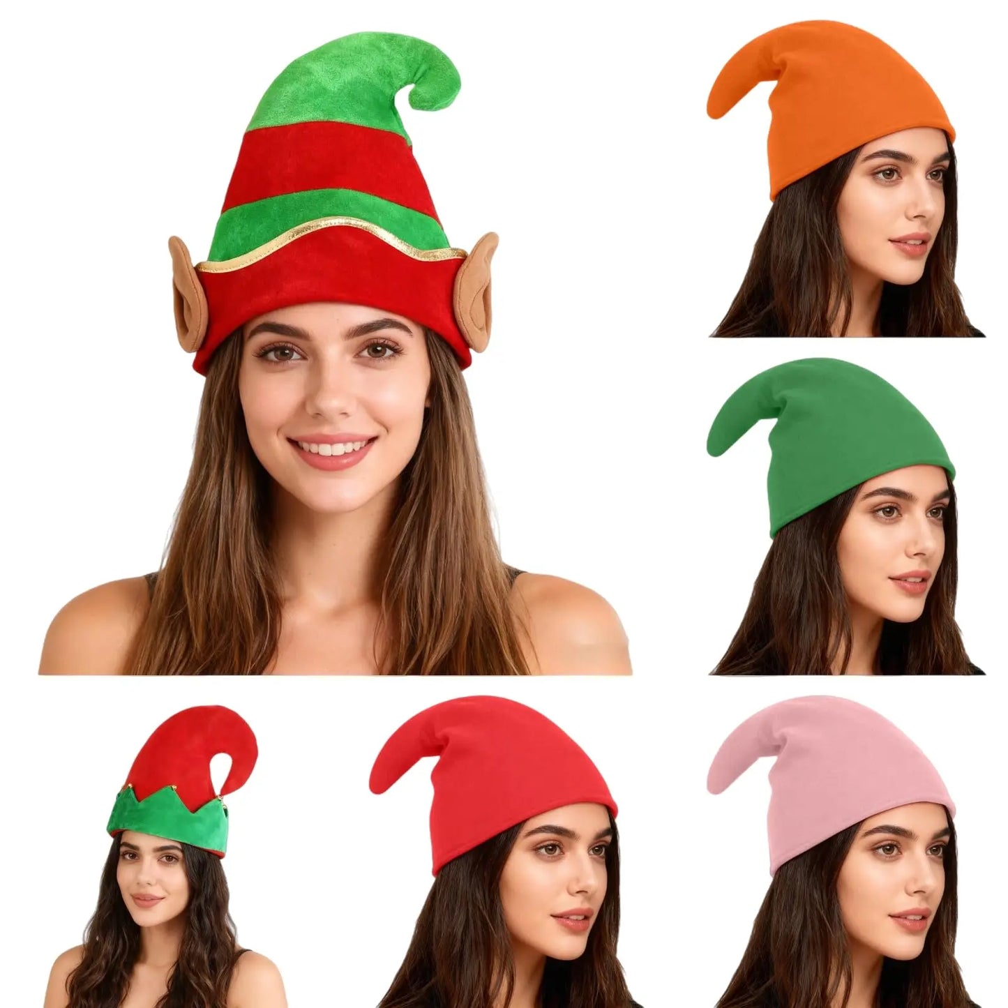 Christmas Atmosphere Christmas Fashionable Hat Headdress Trouser Leg Hat Christmas Ball New Year Festive Party Supplies Gifts