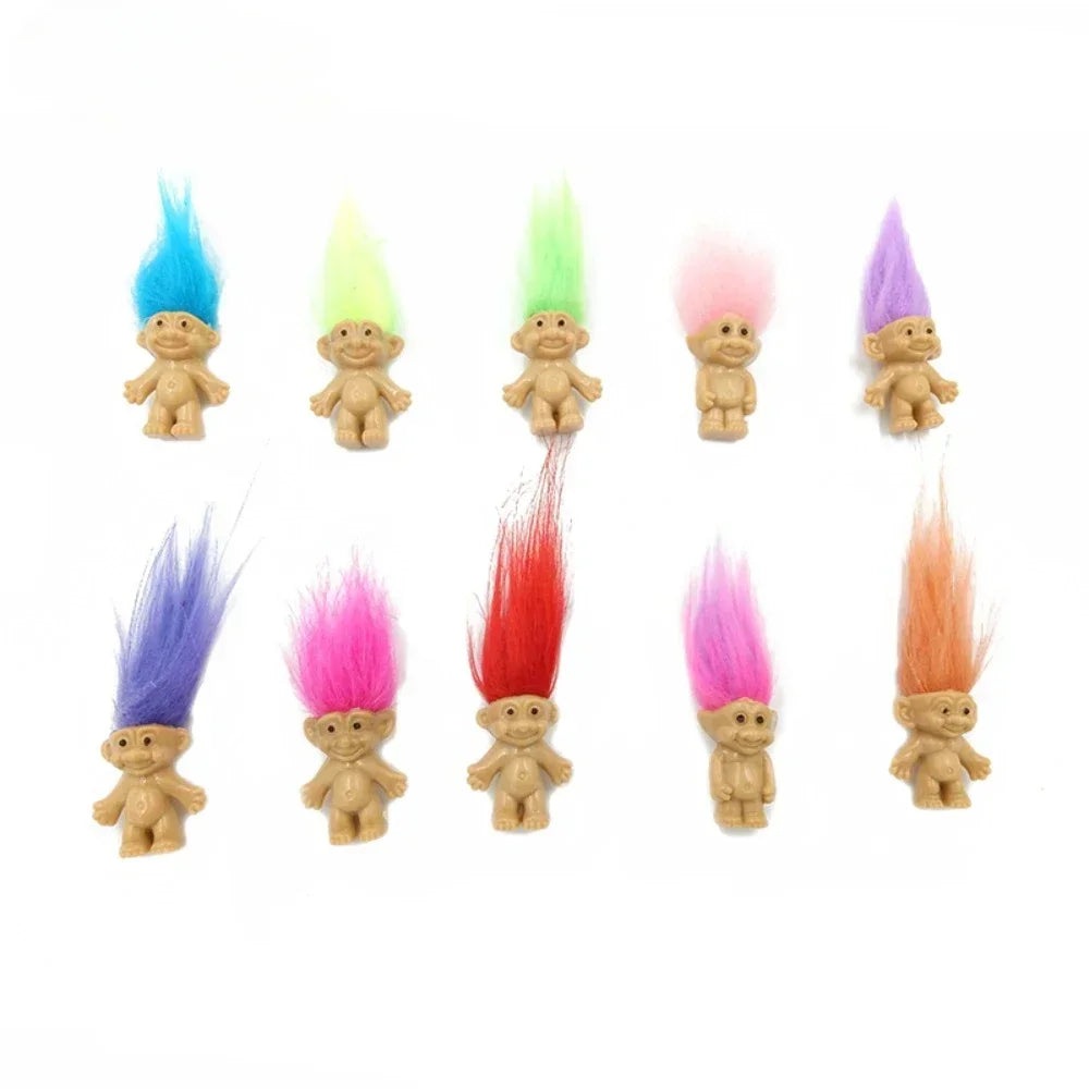 5pcs/lot Kids Anime Action Figure 10 Color Lovely Family Member Trolls Dolls Baby Toys For Children Nostalgic Adult Juguetes