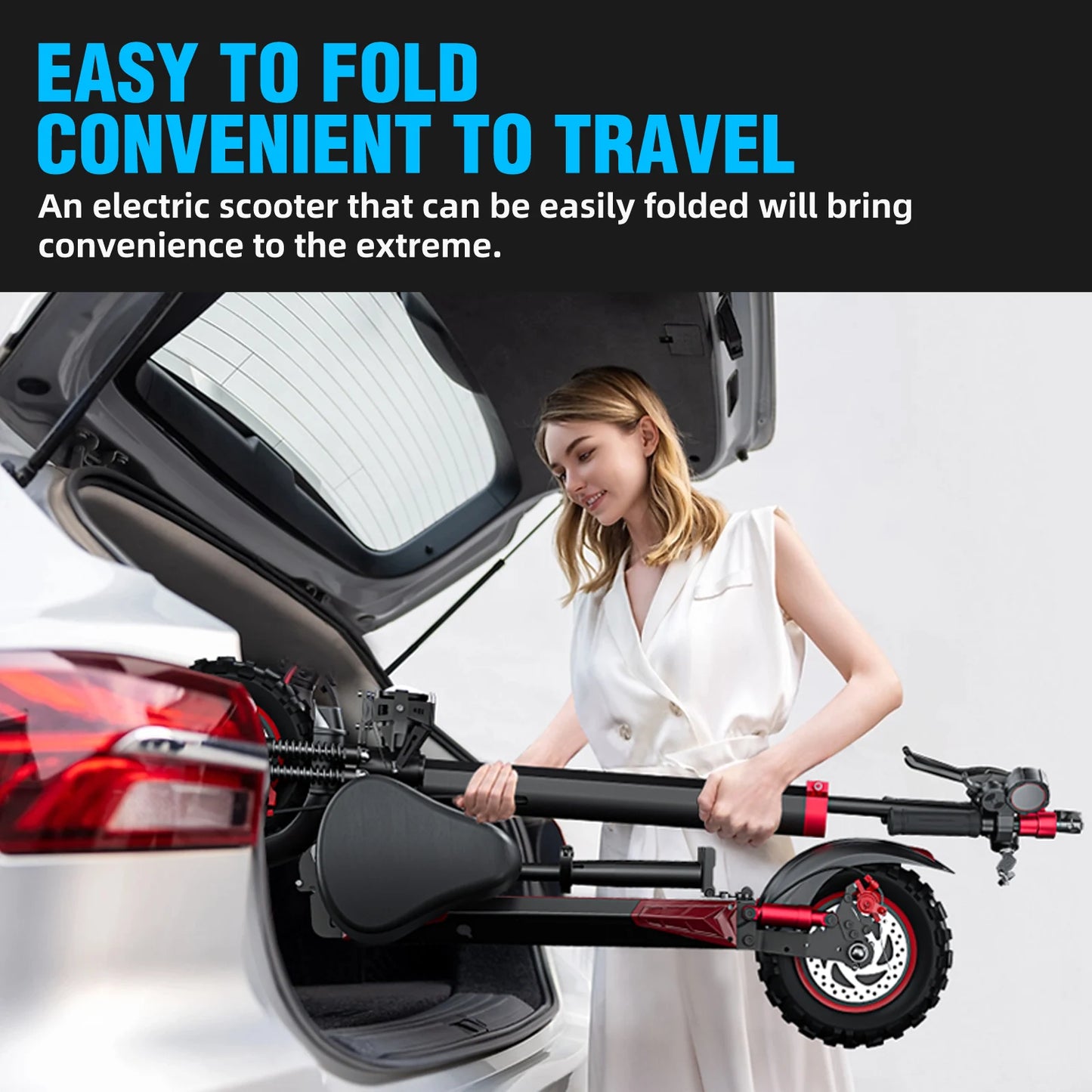 FREEBOY J11PLUS/J11MAX/J01 1200/800W Off-road Electric Scooter with Seat, 1-year Quality Guarantee Foldable Commuting E-scooter