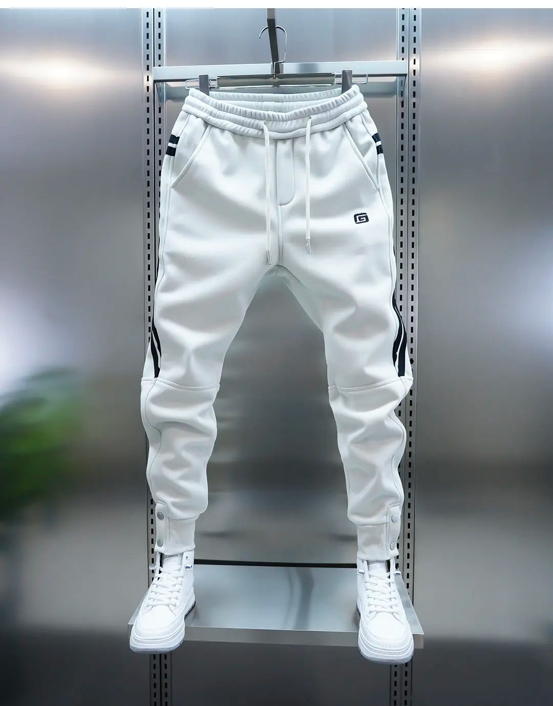 Striped casual harem pants fashion street trousers outdoor jogger sweatpants high quality luxury brand men clothing
