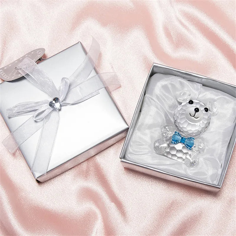 Valentines Day Gift Crystal Glass Bear I Love You Best Gifts for Girlfriend Boyfriend Wedding Gift for Guests Bridesmaid Gift
