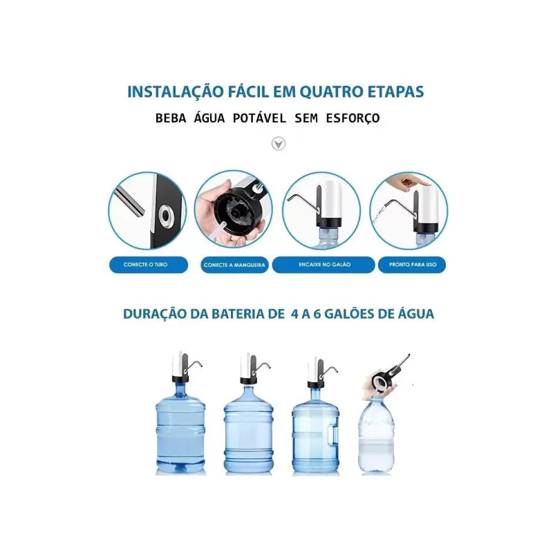 Universal Electric Pump For Gallon With USB Charging Bottle Gallon Water Pump
