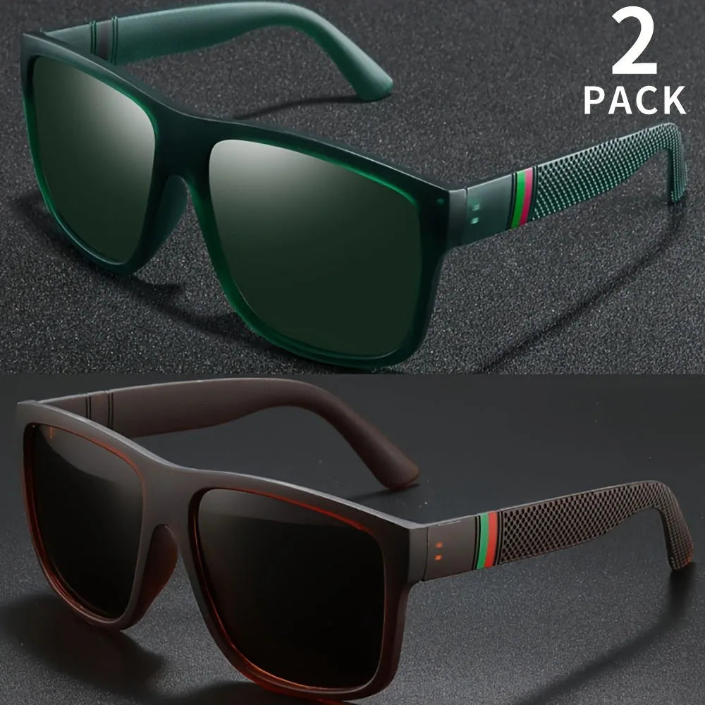 1/2PCS Polarized Sunglasses Brand Designer Vintage Sunglasses Man Fashionable Driving Sun Glasses Eyewear