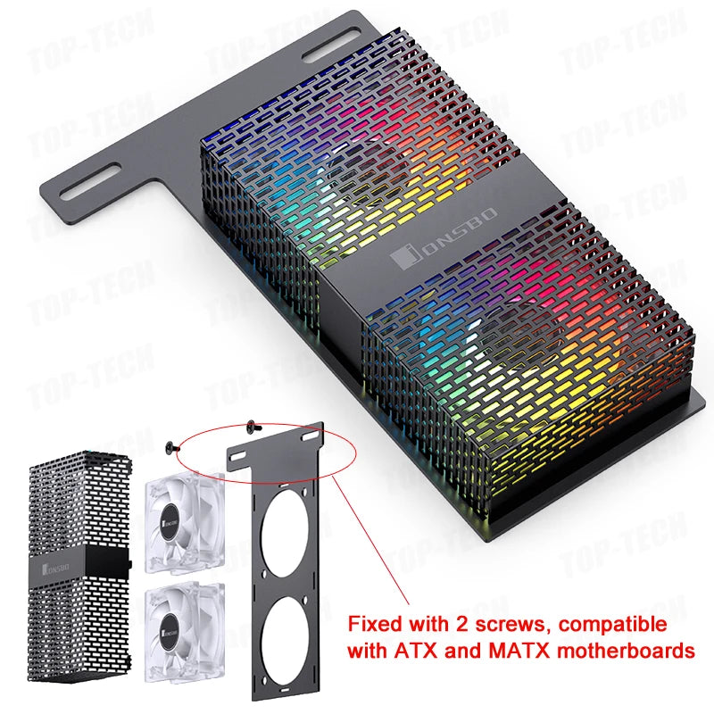 JONSBO NF-1 RAM Memory Module Cooling Radiator DDR4 DDR5 Ram Cooler 4Pin PWM 5V 3PIN ARGB Sync Dual 50mm Fan MemoryChip Heatsink