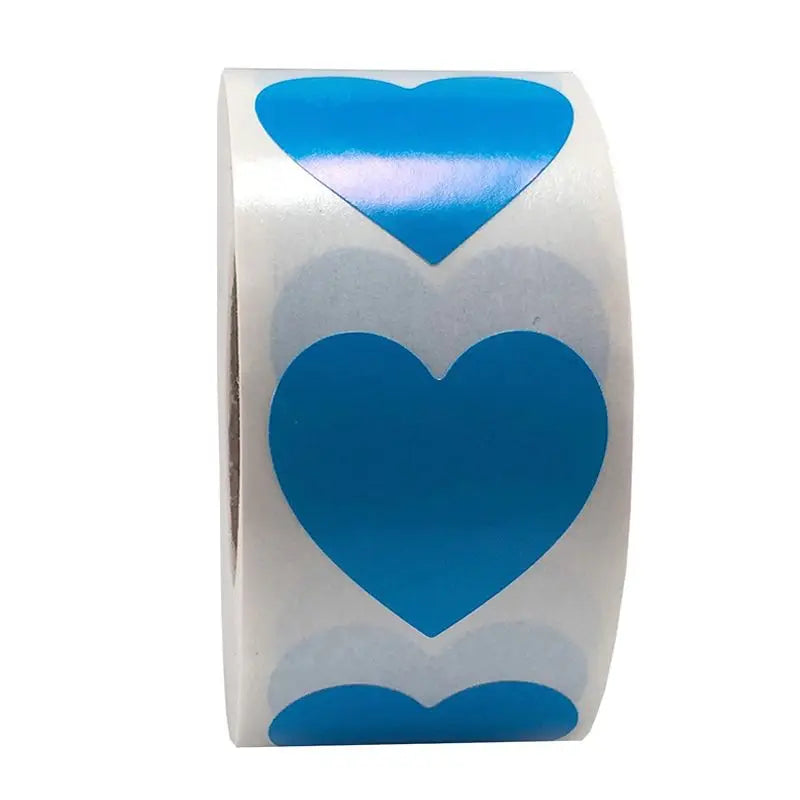 500Pcs/Roll Heart Sticker Valentines Day Decoration Candy Bag Seal Sticker Birthday Party Gift Packaging Cute Stationery Sticker