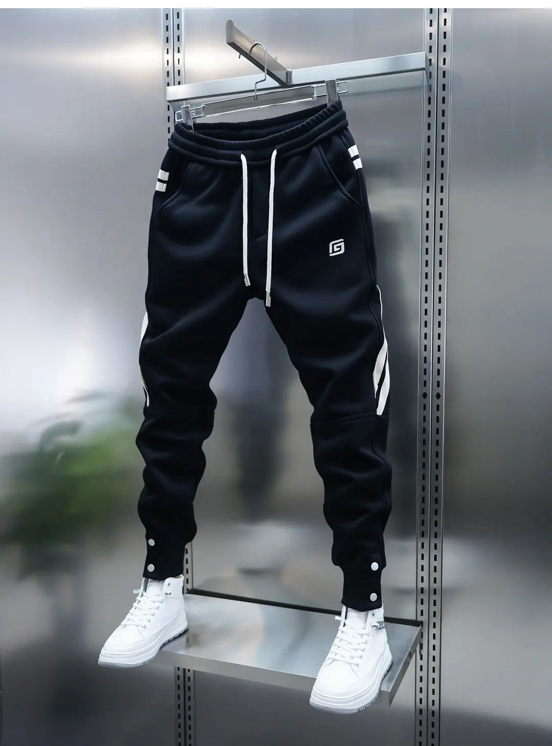 Striped casual harem pants fashion street trousers outdoor jogger sweatpants high quality luxury brand men clothing