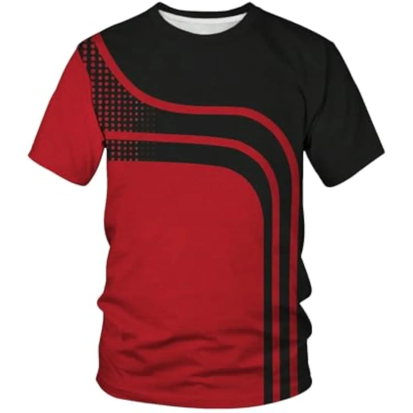 Men's Colorblock Striped Tee Short Sleeve Casual T Shirt Summer new in tops & tees oversized t shirt men's clothing 2024